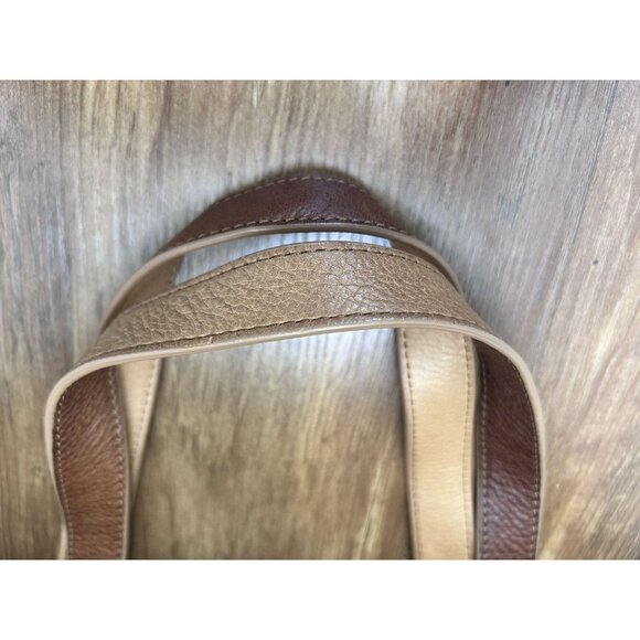 Elliott Lucca- Vintage Leather Satchel - Camel - Picture 6 of 8